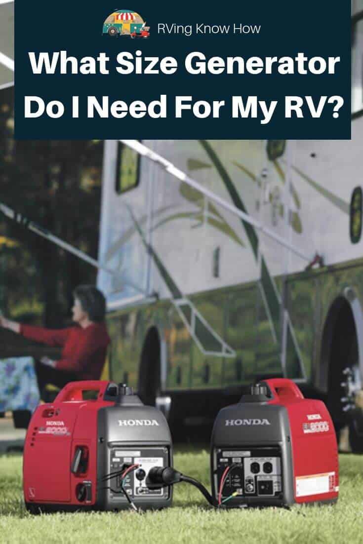 what size generator do i need for my rv