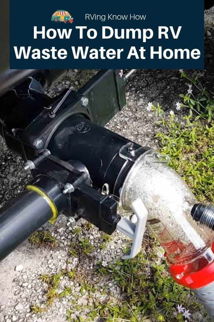 How To Dump RV Waste Water At Home