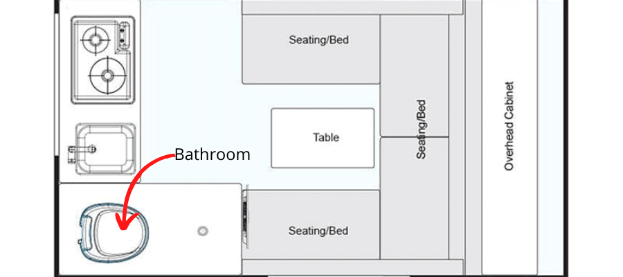 2019 NuCamp RV T@B 320 S Boondock floor plan 2019 NuCamp RV T@B 320 S Boondock floor plan
