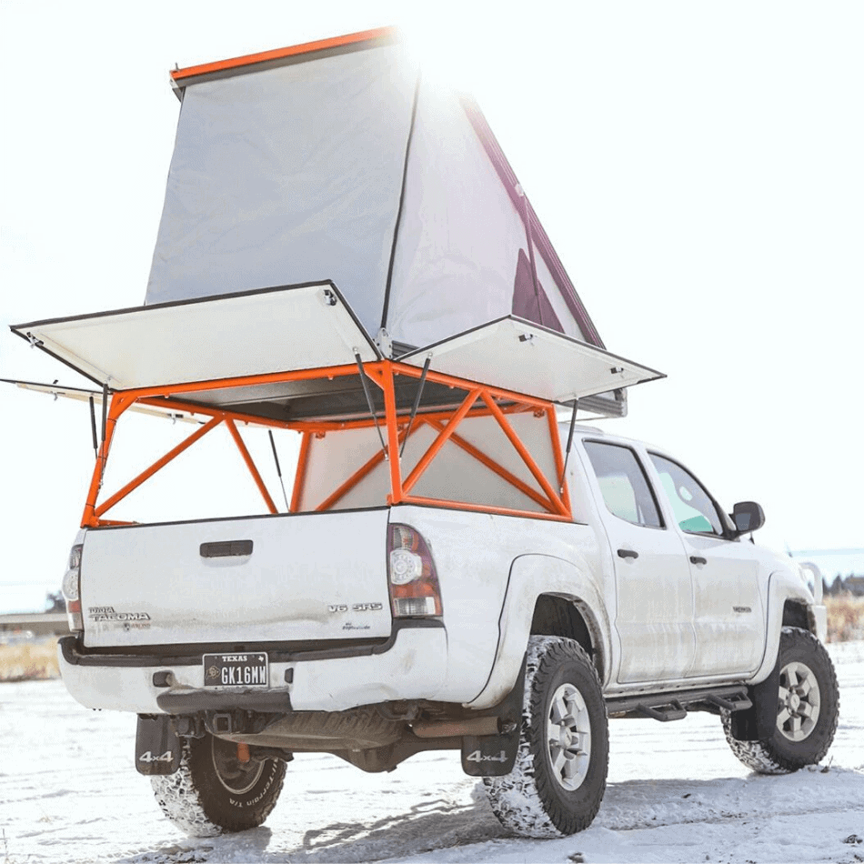12 Of the Best Small Truck Campers On the Market Right Now 3 GFC XL Platform Camper Open Panel