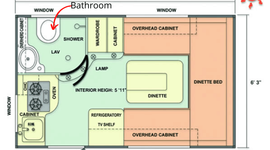iCamp Elite floor plan iCamp Elite floor plan