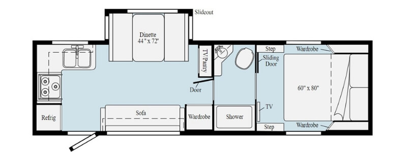 Micro Minnie 2405RG floorplan Micro Minnie 2405RG floorplan