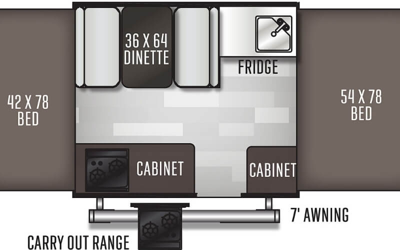 2020 Forest River – Flagstaff 176LTD Floorplan 2020 Forest River – Flagstaff 176LTD Floorplan