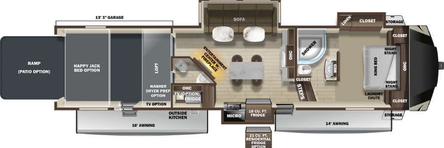 2020 Highland Ridge Highlander Floor Plan