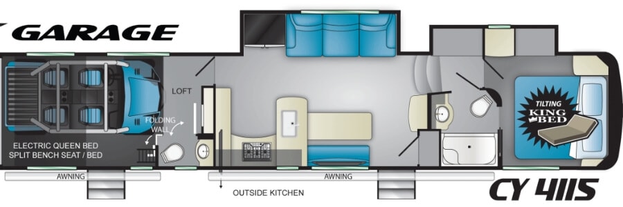 Heartland Cyclone 4115 Floor Plan