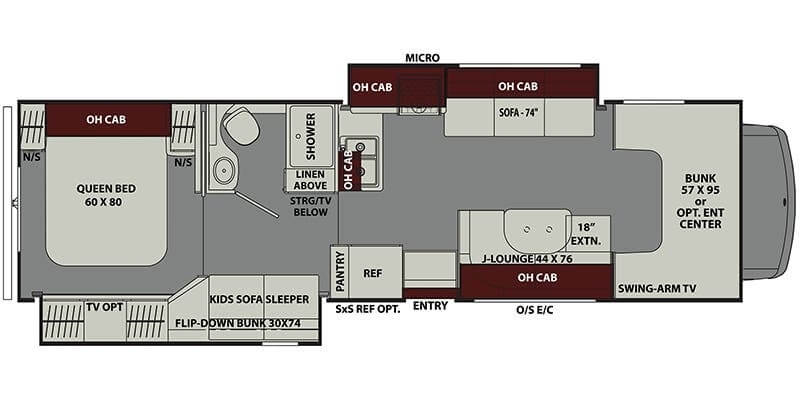 Coachmen – Leprechaun 310BH Floorplan Coachmen – Leprechaun 310BH Floorplan