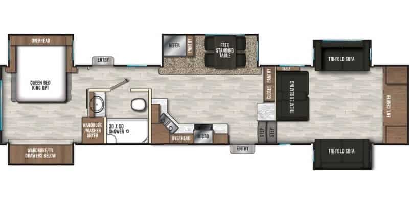Coachmen - Chaparral 370FL Floorplan Coachmen - Chaparral 370FL Floorplan