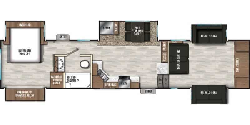 Coachmen - Chaparral 370FL Floorplan