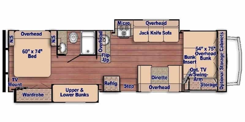Gulf Stream - Conquest Class C 63111 Floorplan Gulf Stream - Conquest Class C 63111 Floorplan