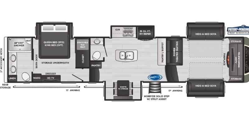 Keystone – Montana 3760FL Floorplan Keystone – Montana 3760FL Floorplan