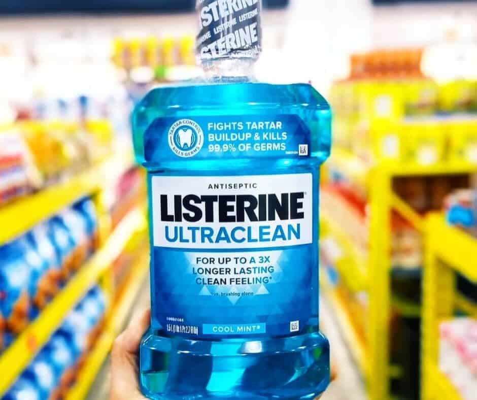 Clothes with Listerine