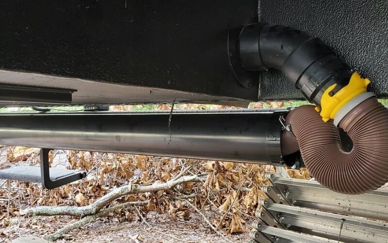 Best RV Sewer Hose Storage Solutions to keep your hose neat and tidy 4 Mounting Your DIY RV Sewer Hose Storage Tube to Your Camper