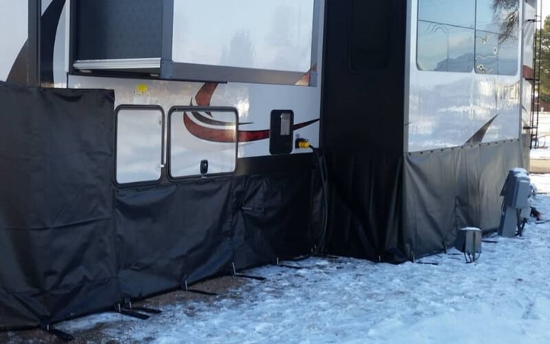 What Is RV Skirting And Why Should You Skirt Your Camper In The Winter 4 How To Skirt Your RV In The Winter