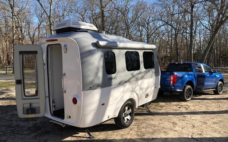 old fiberglass travel trailer for sale