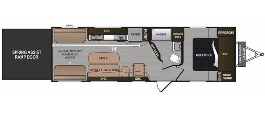 The Dutchmen Rubicon 2500 Floor Plan Dutchmen Rubicon 2500