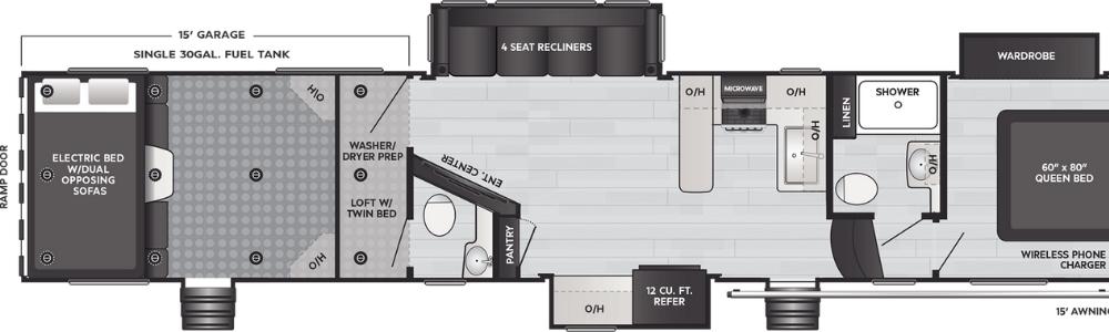 6 Of The Best RVs With Motorcycle Storage 5 Keystone-Carbon-418