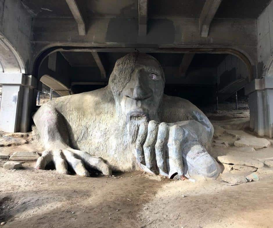 Weirdest Roadside Attractions in all 50 states across America 48 The-Fremont-Troll-Washington