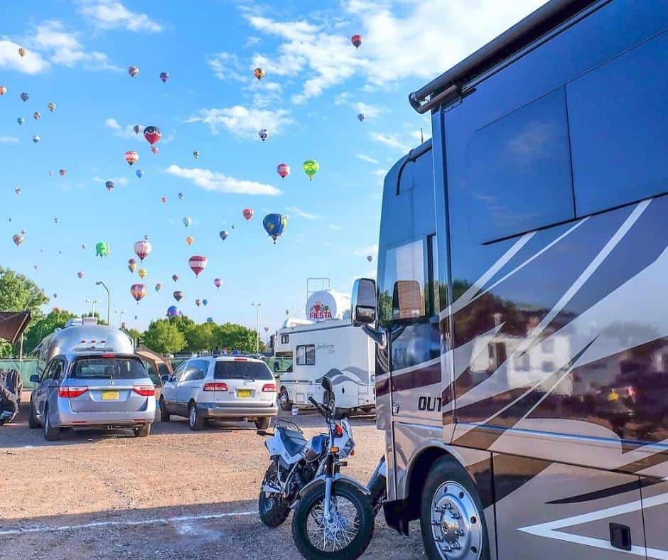 Which RVs can store motorcycles