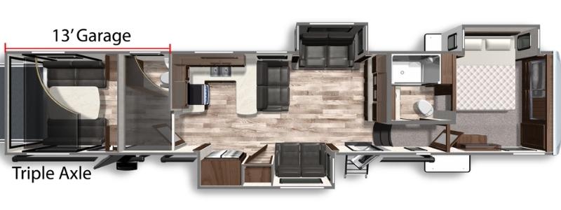 5 Of The Best Toy Haulers With Bunk Beds 5 Dutchmen – Voltage 4225 Fifth-Wheel Toy Hauler