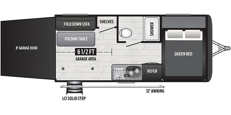 5 Of The Best Toy Haulers With Bunk Beds 2 Keystone – Hideout 172LHS Toy Hauler Travel Trailer