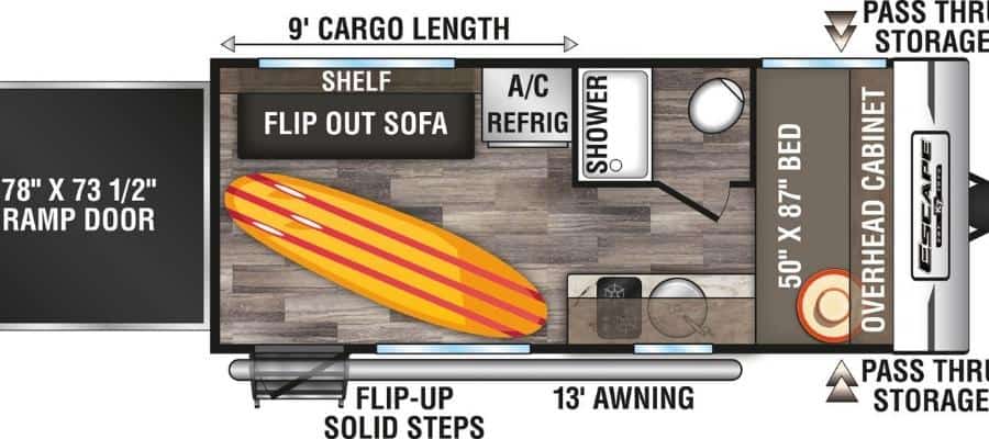 The 5 Best Aluminum Frame Toy Haulers In 2023 2 KZ Escape E180TH