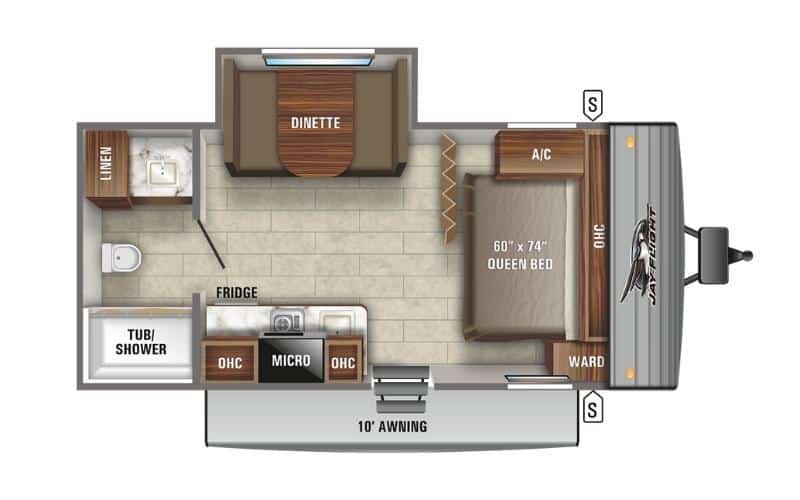 6 Smallest Camper Trailers With Slide-Outs That Offer Extra Living Space 6 Jayco - Jay Flight SLX 183RB