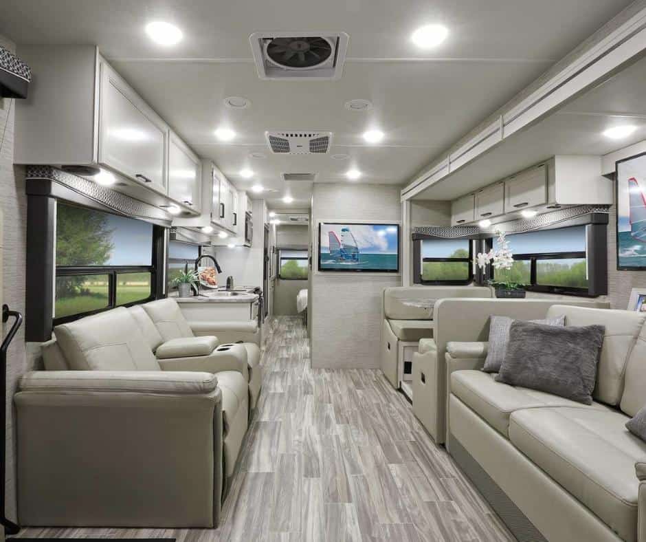 Class A Vs. Class C Motorhomes: Where They Differ & Which RV Is Best For You? 11 spacious living area