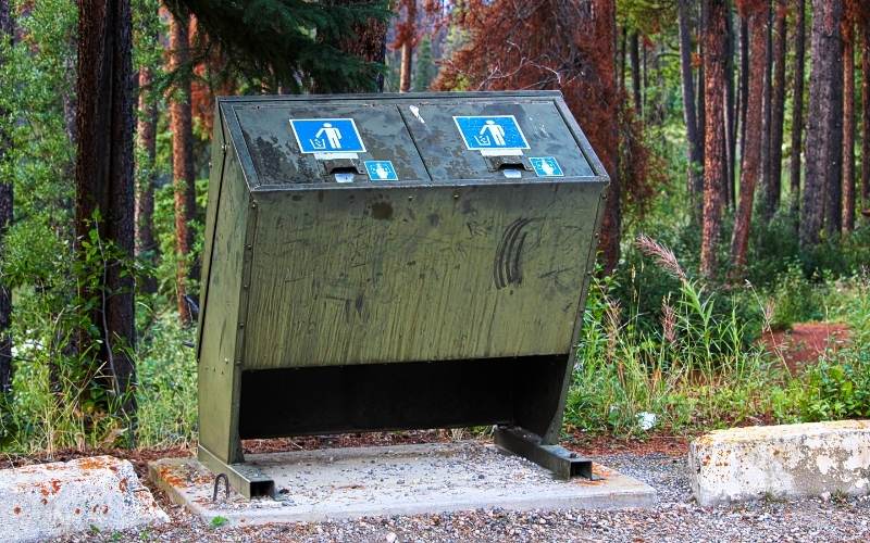 Use bear proof garbage container 