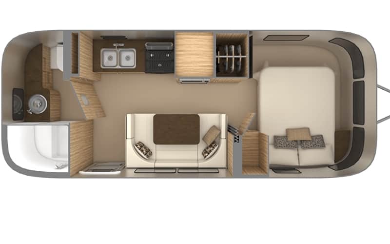 6 Best Small Camper Trailers for Couples On The Move 5 Airstream Flying Cloud 23FB