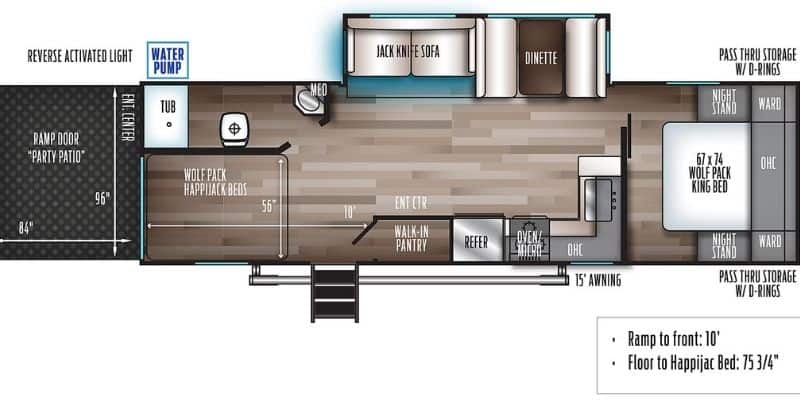The 9 Best Travel Trailer For Full-Time Living in 2023 11 Forest River Cherokee Wolf Pack Gold 27GOLD10