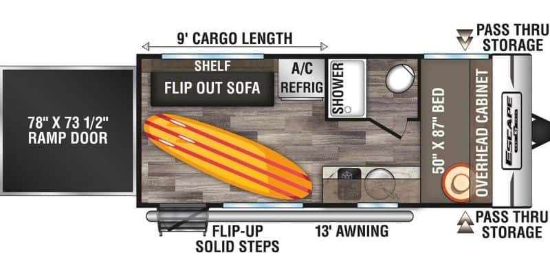 Our Top 8 Picks for Small Yet Spacious Toy Hauler Campers in 2023 6 KZ Escape E180 TH