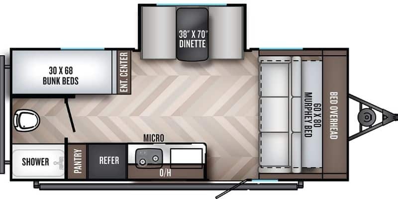6 Best Bunkhouse Travel Trailers Under 5000 lbs For Traveling with Family 5 Palomino – PaloMini 189BHS