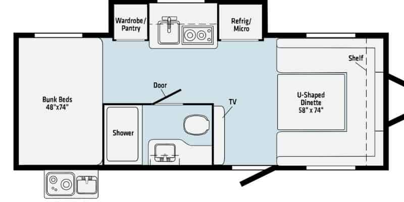 Top 6 Travel Trailers Under 6,000 lbs for 2023! 5 Winnebago – Hike H172BH