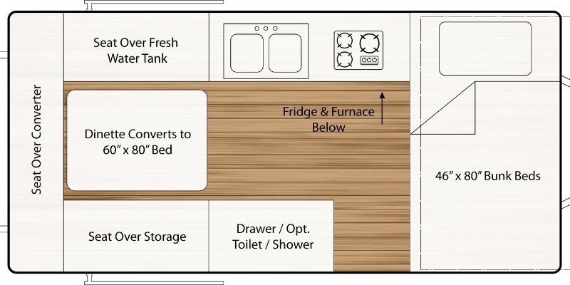 4 Best A-Frame Campers with Bathrooms in 2023 4 The XL-1920 By Chalet