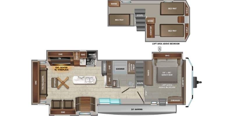 5 Luxurious RVs With Stylish Built-In Bathtubs 6 Jayco - Jay Flight Bungalow 40DLFT