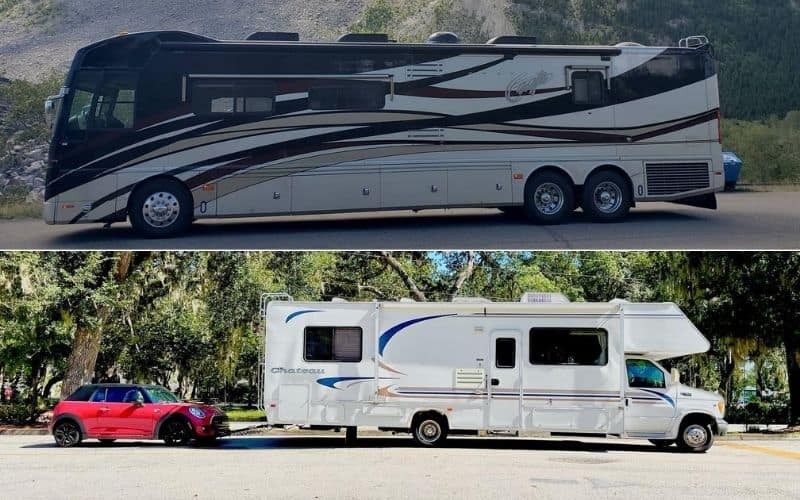 Class A and Class C Motorhomes