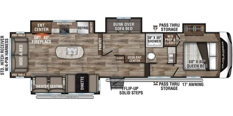 6 Must See RVs With a Roof Observation Deck In 2023 5 KZ Durango 294MBQ