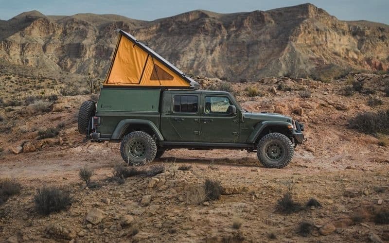 5 Great Jeep Gladiator Camper Options for your Favorite Mid-Size Truck 4 The GFC Platform Camper v2