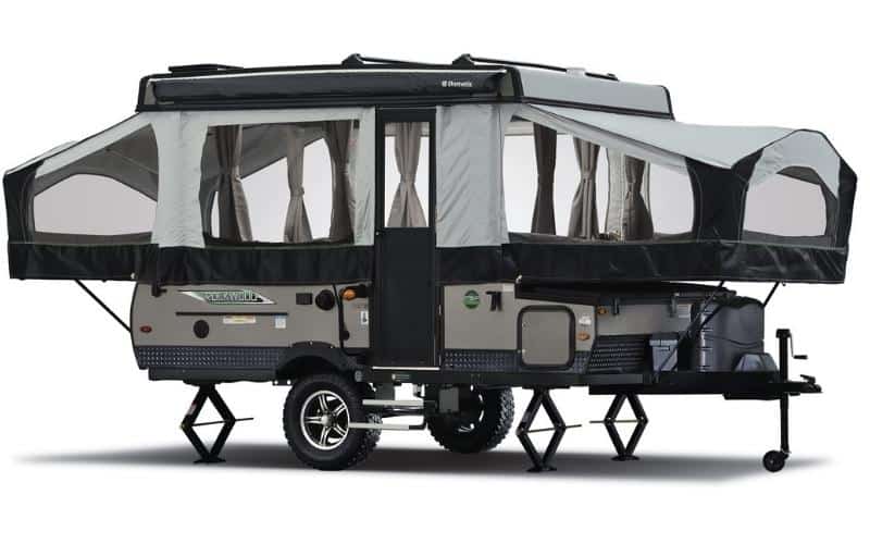 6 Cheapest Pop-Up Campers Designed With Affordability In Mind 4 Forest River Rockwood Extreme Sports Package 1910
