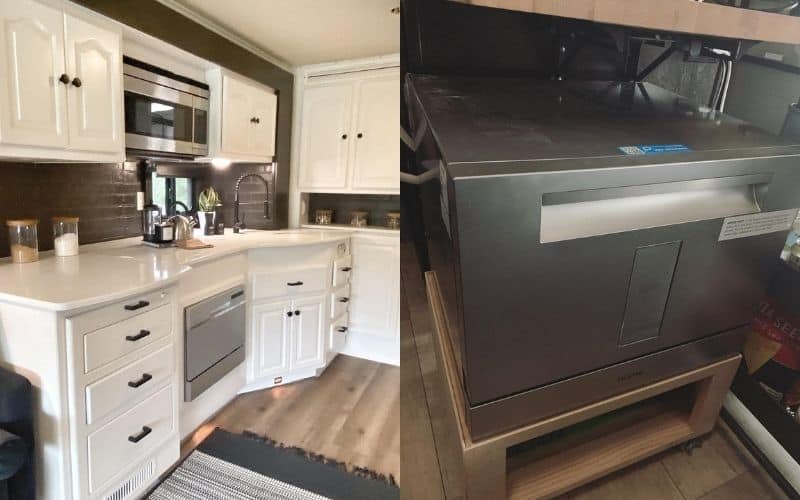 The Differences Between A Built-in & Countertop RV Dishwasher