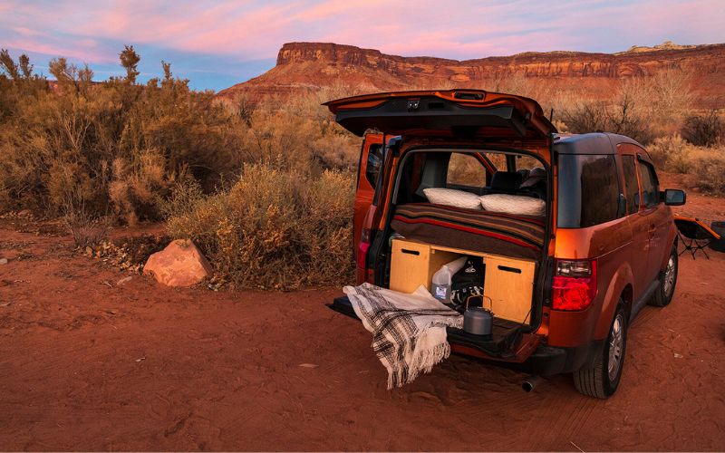 8 Stunning Honda Element Camper Conversion Kits & DIY Ideas 2 Travel Curiosities Honda Element Camper Conversion