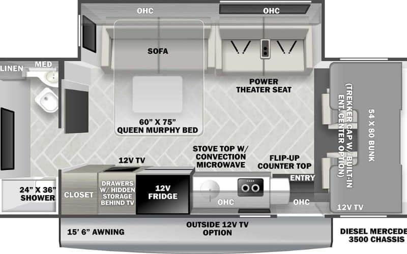 7 Best Class C Motorhomes With Murphy Beds 3 Forest River - Forester 2401T MBS
