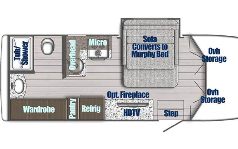 7 Best Class C Motorhomes With Murphy Beds 2 Gulf Stream - BT Cruiser 5240