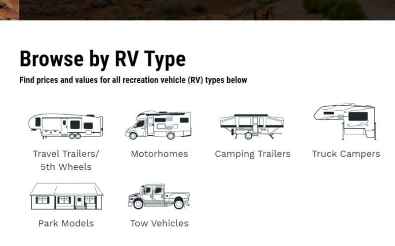 How To Use The J.D. Power Website To Value Your RV