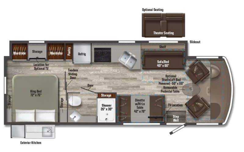 The 2023 Winnebago – Vista 27P Class A Motorhome