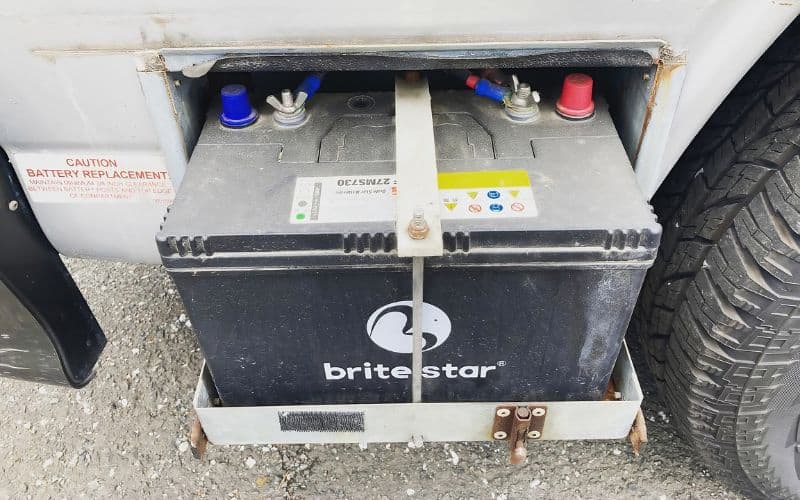 Check The RV House Batteries or The Shore Power Connection