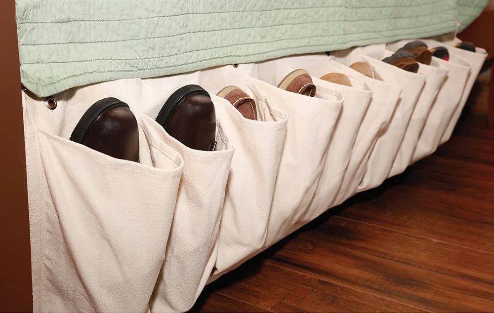 RV Shoe Storage Ideas 2 canvas shoes 1