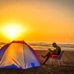 beach camping in california