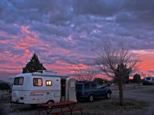 can you park a travel trailer in your driveway