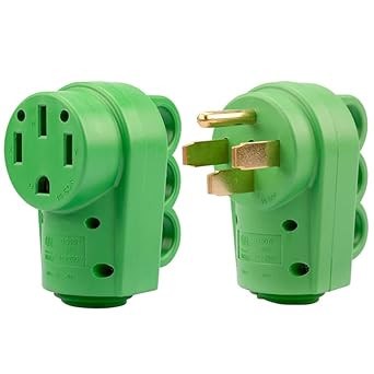 50 Amp RV Plug Male And Female Plug Set (Image from Amazon).